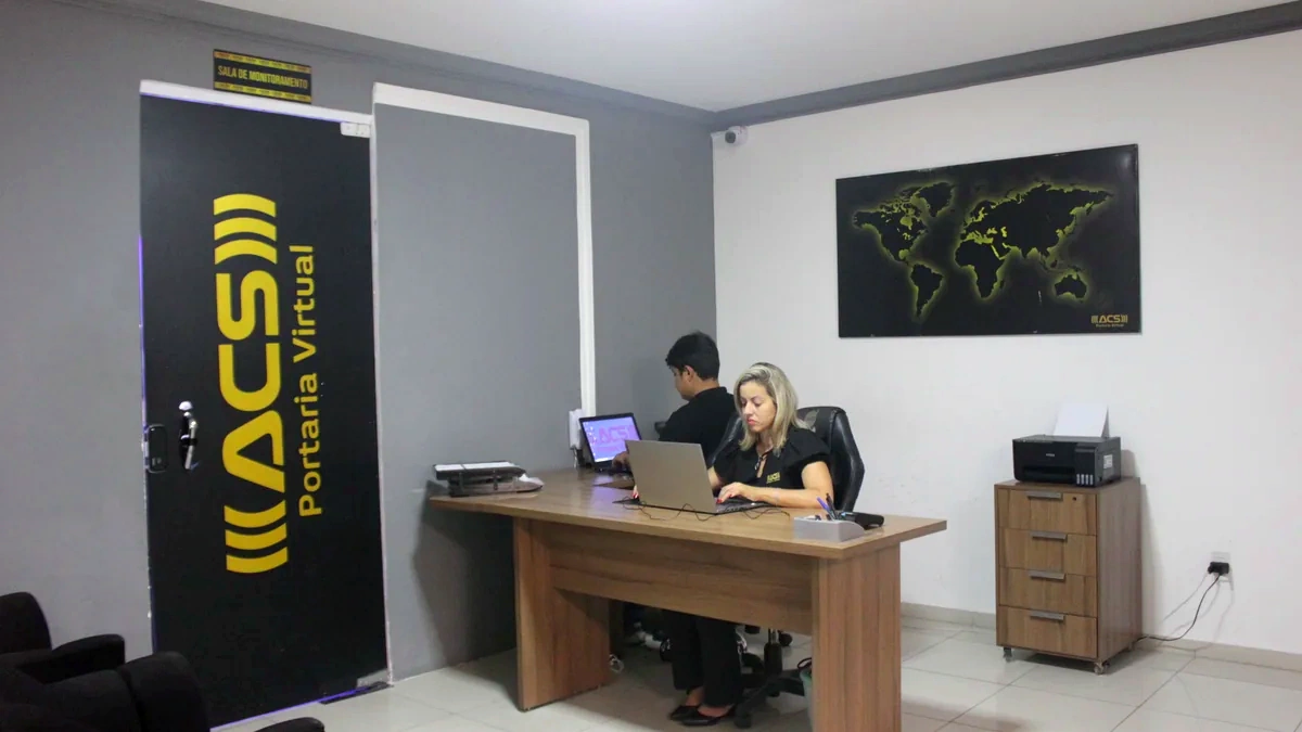 Recepção profissional da ACS Portaria Virtual